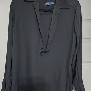Ralph Lauren Black Women's Blouse with Blue Label